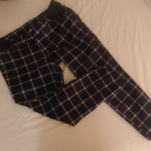 Plaid maternity pixie pants